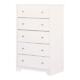 Bedroom Furniture 48.75 H X 31.25 W X 19.5 D Modern, Transitional Pure White