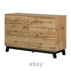 Bellami 6-Drawer Double Dresser, Nordik Oak