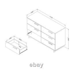 Cavalleri 6-Drawer Double Dresser, Gray Maple