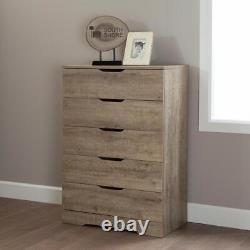 Holland 5-Drawer Chest, Weathered Oak