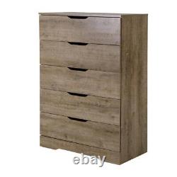 Holland 5-Drawer Chest, Weathered Oak