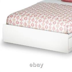 South Shore Affinato Full Mates Bed in Pure White