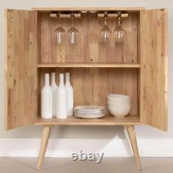 South Shore Bar Furniture 40.25 H x 28 W x 14.75 D Beige Wood Wine Cabinet