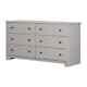 South Shore Bedroom Furniture 31 H X 59 W X 19 D Grey Particle Board Dresser