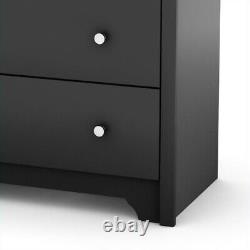 South Shore Breakwater 5 Drawer Chest in Pure Black Finish