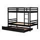 South Shore Bunk Beds 78x66.5x44.75 Fakto Solid Wood Bunk Bed With Trundle