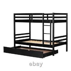 South Shore Bunk Beds 78X66.5X44.75 Fakto Solid Wood Bunk Bed With Trundle