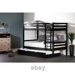 South Shore Bunk Beds 78X66.5X44.75 Fakto Solid Wood Bunk Bed With Trundle