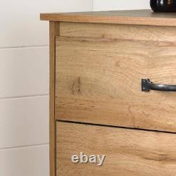 South Shore Chest Of Drawer 29.75 Particle Board Soft Closing Drawer Nordik Oak
