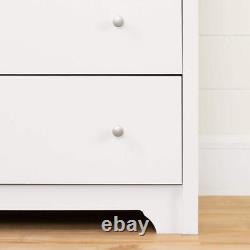 South Shore Chest of Drawer 48.75x31.25x19.5 Particle Board 5-Storage White