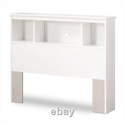 South Shore Crystal Collection Twin Bookcase Headboard in White
