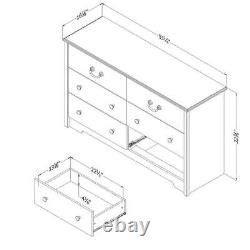 South Shore Dresser 31.12 H X 53.37 W, Particle Board Material With 6-Drawer