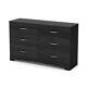 South Shore Dresser 51.25w X 31.25h X 19d Particle Board 6-drawer Grey Oak