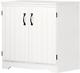 South Shore Farnel 2-door Storage Cabinet-pure White, Tall With 4