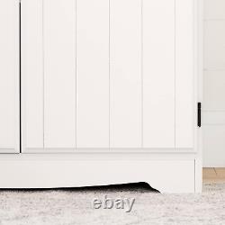 South Shore Farnel 4-Door Storage Cabinet-Pure White, Tall