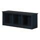South Shore Fernley Bench With Storage Navy Blue
