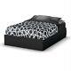 South Shore Full Mates Bed With 3 Drawers In Pure Black