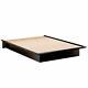 South Shore Full-size Platform Bed 77 Non-upholstered Particle Board Pure Black