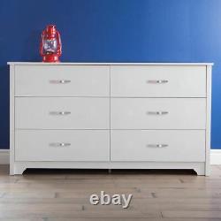 South Shore Fusion 6-Drawer Double Dresser, Pure White