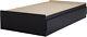 South Shore Fusion Mates Bed With 3 Drawers, Twin, Pure Black