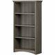 South Shore Gascony 4 Shelf Bookcase In Gray Maple