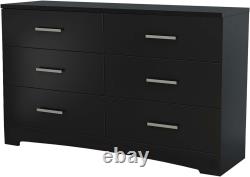 South Shore Gramercy 6-Drawer Double Dresser, Pure White