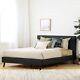 South Shore Gravity Modern Padded Upholstered Platform Bed And Headboard-queen-c
