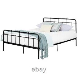 South Shore Gravity Queen Metal Spindle Bed in Black