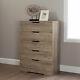 South Shore Holland 5-drawer Chest Brown Weathered Oak