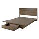 South Shore Holland Platform Bed And Headboard Set Full/queen Weathered Oak