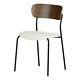 South Shore Hype Chair With Metal Legs Set Cream And Brown