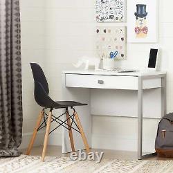 South Shore Interface Desk with 1 Drawer, White