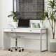 South Shore Interface Desk With 2 Drawers, Pure White