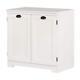 South Shore Living Room Furniture 32h X33wx19d White Particle Board Storage Unit