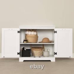 South Shore Living Room Furniture 32H x33Wx19D White Particle Board Storage Unit