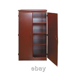 South Shore Morgan 60 Laminated Particle Board Storage Cabinet with 4 Shelves