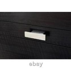 South Shore Nightstand 22.25 x 17 x 22.5 Particle Board 1-Drawer Black Onyx