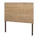 South Shore Panel Headboard 56.5 X 63.5 Rattan Non-upholstered Brown Queen