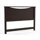 South Shore Panel Headboard Particle Board Material Queen Size In Chocolate
