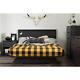 South Shore Platform Bed Queen-size 1-drawer With Full-extension Slides Gray Oak