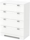 South Shore Reevo 4-drawer Chest, Pure White