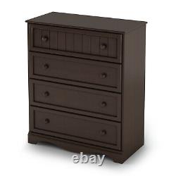 South Shore Savannah Collection 4 Drawer Chest Espresso Model 10576714