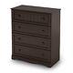 South Shore Savannah Collection 4 Drawer Chest Espresso Model 10576714