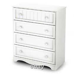 South Shore Savannah Collection 4 Drawer Chest Pure White