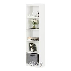 South Shore Smart Axess Bookcase 5 Shelf 69 Pure White