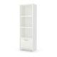 South Shore Step One 3-shelf Bookcase With Door, Pure White