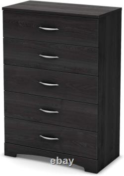 South Shore Step One 5-Drawer Chest Dresser, Weathered Oak