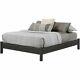 South Shore Step One Essential Full Platform Bed In Gray Oak