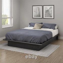 South Shore Step One Full Platform Bed in Gray Oak