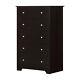 South Shore Vito 5 Drawer Chest In Chocolate 3119035